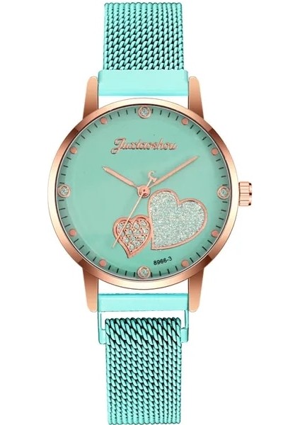 WATCH-JXS130-8 Marka Kuvars Saatler Casual Kadın Bileklik Saat Mıknatıs Toka Aşk Kadran Elmas Ölçeği Izle Kadın Hediye Relogio Feminino Reloj (Yurt Dışından)