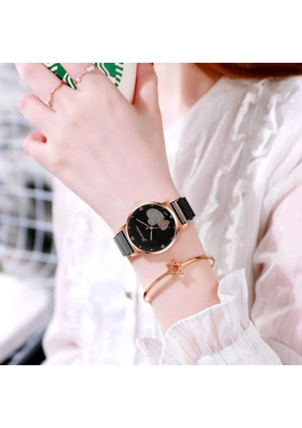 WATCH-JXS130-8 Marka Kuvars Saatler Casual Kadın Bileklik Saat Mıknatıs Toka Aşk Kadran Elmas Ölçeği Izle Kadın Hediye Relogio Feminino Reloj (Yurt Dışından) fırsatları
