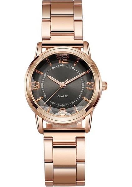 Bir Kadın Quartz Saat Paslanmaz Çelik Şerit Gül Altın Analog Kol Saati Kadın Bilezik Saatler Aydınlık Saat Hediye Zegarek Damski (Yurt Dışından)