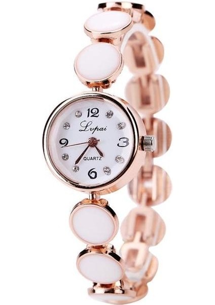 Altın 22 2021 Kadın Bilezik Izle Taklidi Çelik Kemer Bayanlar Izle Yuvarlak Kadran Kadın Izle Kuvars Hareketi Kadın Saat Hediye (Yurt Dışından)