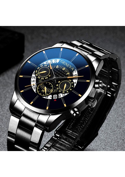 Örgü 6 Reloj Hombre Moda Erkek Paslanmaz Çelik Saatler Lüks Takvim Kuvars Kol Saati Erkekler Iş Casual Izle Relogio Masculino (Yurt Dışından) fırsatları