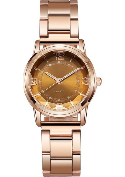 Bir Kadın Quartz Saat Paslanmaz Çelik Şerit Gül Altın Analog Kol Saati Kadın Bilezik Saatler Aydınlık Saat Hediye Zegarek Damski (Yurt Dışından) indirimleri