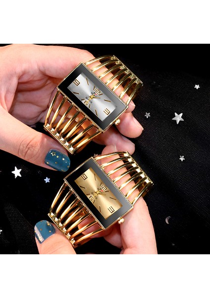Gümüş Yeni Moda Kadın Bilezik Saatler Lüks Altın Bayanlar Izle Paslanmaz Çelik Izle Kadın Kuvars Elbise Saatler Reloj Mujer Saat (Yurt Dışından) fırsatları