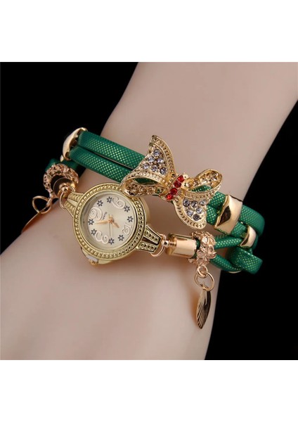 C Kadınlar Güzel Düğün Kuvars Saatler 2022 Moda Kelebek Retro Taklidi Bilezik Saatler Bayanlar Takı Hediye Montre Femme (Yurt Dışından) fiyatları