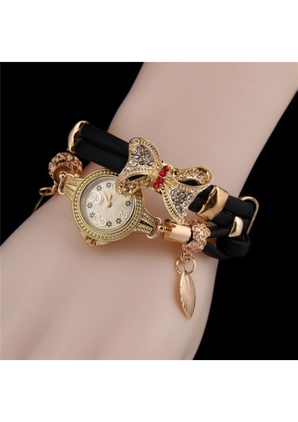 C Kadınlar Güzel Düğün Kuvars Saatler 2022 Moda Kelebek Retro Taklidi Bilezik Saatler Bayanlar Takı Hediye Montre Femme (Yurt Dışından) modelleri