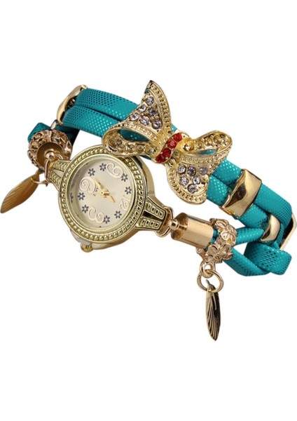 C Kadınlar Güzel Düğün Kuvars Saatler 2022 Moda Kelebek Retro Taklidi Bilezik Saatler Bayanlar Takı Hediye Montre Femme (Yurt Dışından) indirimleri