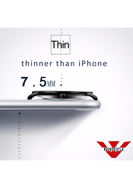 Stil 9 Nıbosı Ultra Ince Moda Erkek Izle En Lüks Marka Iş Kuvars Saatler Su Geçirmez Spor Saat Erkekler Saat Relogio Masculino (Yurt Dışından) indirimleri