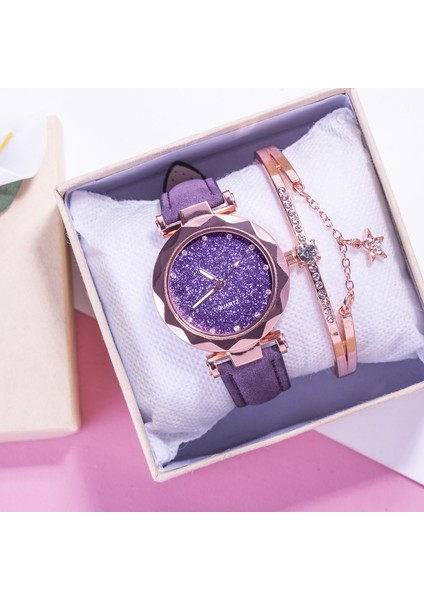 Gri Set 2020 Kişilik Kız Öğrenci Izle Kadın Yıldız Quartz Saat Moda Rahat Kadın Saati Bayanlar Bilezik Izle Hediye Izle (Yurt Dışından) fırsatları