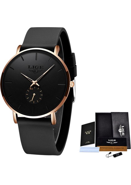 Gül Altın Lıge 2022 Yeni Moda Spor Erkek Saatler Top Marka Lüks Su Geçirmez Basit Ultra-Ince Izle Erkekler Kuvars Saat Relogio Masculino (Yurt Dışından)