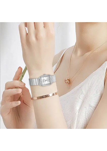 Gümüş Yeni Altın Izle Kadın Saatler Çelik Üst Lüks Marka Bayanlar Bilezik Saatler Kadın Saat Montre Femme Relogio Feminino (Yurt Dışından) modelleri