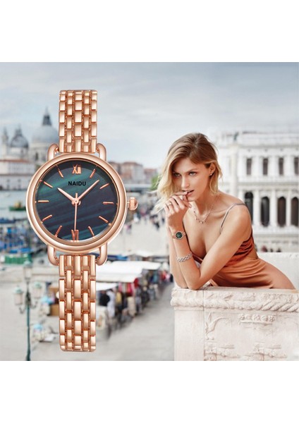 Beyaz Kadın Saatler Yeni Naıdu Gül Altın Gümüş Bayanlar Bilezik Izle Bayan Kuvars Elbise Kol Saati Feminino Reloj Mujer Kol Saati (Yurt Dışından) fiyatları