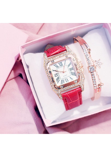Kahverengi ve Bilezik Casual Kadın Saatler Sevimli Kedi Kulak Bayan Bileklik Izle Moda Deri Band Kuvars Kol Saati Saat Montre Femme Relogio Feminino (Yurt Dışından) fırsatları