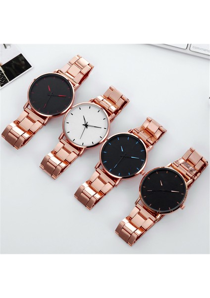 1-Rosegold-Beyaz Erkek Saatler 2023 Lüks Erkek Zarif Ultra Ince Kol Saati Erkek Iş Paslanmaz Çelik Hasır Kuvars Saat Relogio Masculino Sıcak (Yurt Dışından) fırsatları