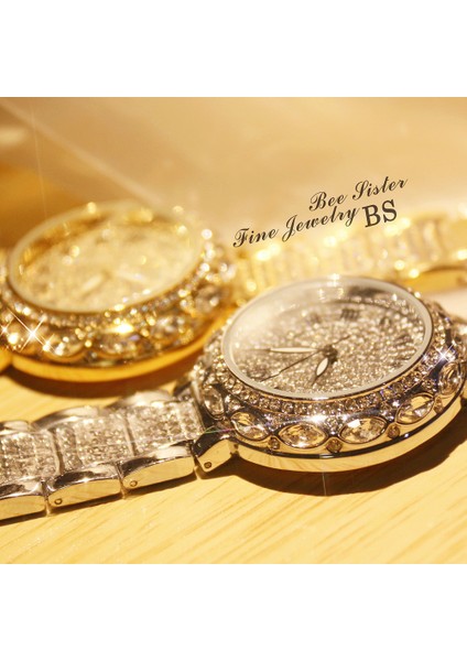 3 Adet Altın Moda Kadın Bilezik Saatler Paslanmaz Çelik Taklidi Kristal Bayanlar Kuvars Izle Kadın Elbise Saat Dropshiping Montre Femme (Yurt Dışından) indirimleri