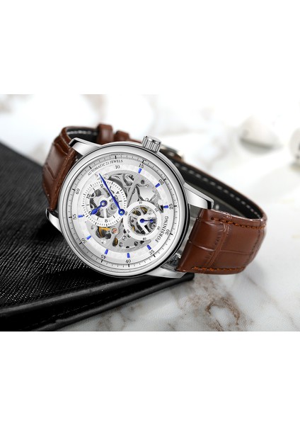 Altın Forsınıng Moda Spor Yarış Tasarım Erkek Saatler Otomatik Mekanik Kol Saati Üst Marka Lüks Erkek Saat Relogio Masculino (Yurt Dışından) fırsatları