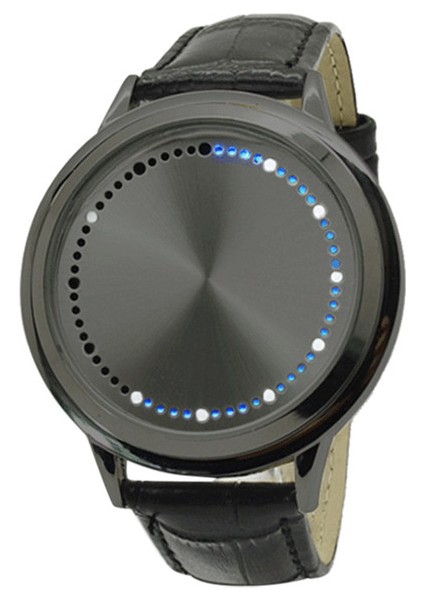 0312123BLACK Moda Rahat Erkek Saatler Erkekler Dokunmatik Ekran Saatler Erkekler LED Elektronik Saatler Saat Unisex Spor Izle LED Saatler Reloj Hombre (Yurt Dışından)