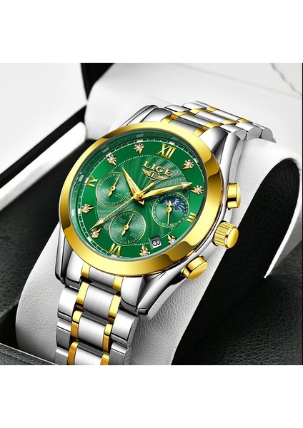 Lıge 2021 Yeni Altın Izle Kadın Saatler Bayanlar Yaratıcı Çelik Kadın Bilezik Saatler Kadın Su Geçirmez Saat Relogio Feminino (Yurt Dışından) fiyatları