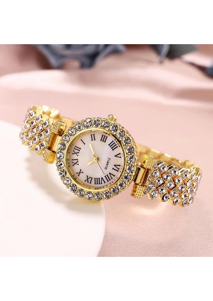 Altın Yeni Hisse Senedi!!kadın Bilezik Saatler Çelik Kemer Aşk Çelik Kemer Taklidi Kuvars Kol Saati Kadınlar Için Lüks Moda Izle (Yurt Dışından) modelleri