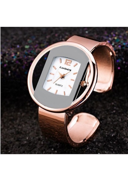 Gümüş Beyaz Bilezik Izle Kadınlar Için Altın Yeni Cansnow Lüks Bayanlar Kol Saati Çelik Kuvars Saat Kadın Tasarlanmış Moda Relogio Feminino (Yurt Dışından) fırsatları