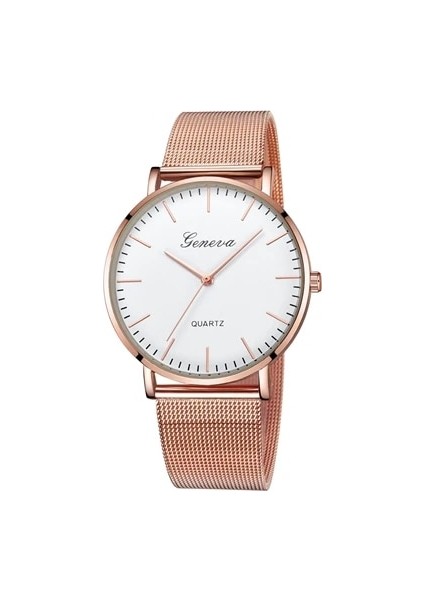 F Cenevre Bayan Klasik Kuvars Paslanmaz Çelik Kol Saati Moda Casual Izle Bayan Erkek Montre Femme Bilezik Saatler 2021 (Yurt Dışından)