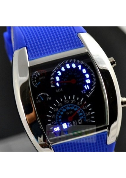 Beyaz Moda Erkek Saati Benzersiz LED Dijital Saat Erkekler Izle Elektronik Spor Saatler Lastik Bant Saat Montre Homme Erkek Kol Saati (Yurt Dışından) fırsatları