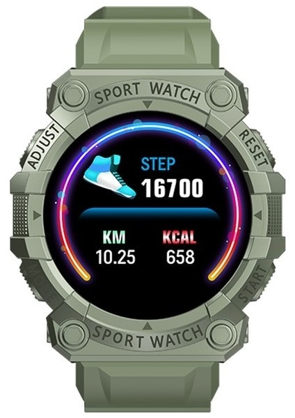 Yeşil Astronot Akıllı Saatler Kadın Erkek Dokunmatik Ekran Spor Spor Bilezik Adımlar Sağlık Monitör Renk Dijital Kol Saati Android Için (Yurt Dışından)