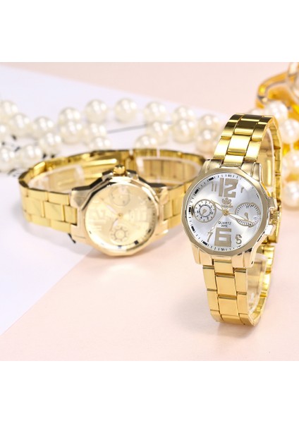 RINNADY047-GOL Beyaz Moda Gümüş Kadın Saatler Alaşım Bayanlar Kuvars Kol Saati Kadın Zarif Elbise Bilezik Saat Montre Femme Bayan Kol Saati (Yurt Dışından) fiyatları