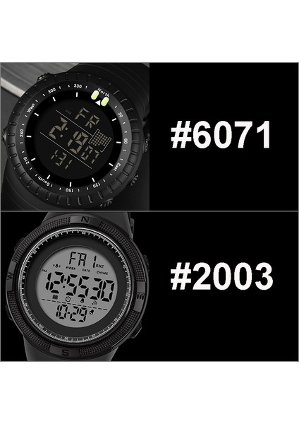 2003 Yeşil Sanda Marka Dijital Saat Erkekler Spor Saatler Elektronik LED Erkek Kol Saati Erkekler Için Saat Su Geçirmez Kol Saati Açık Saat (Yurt Dışından)