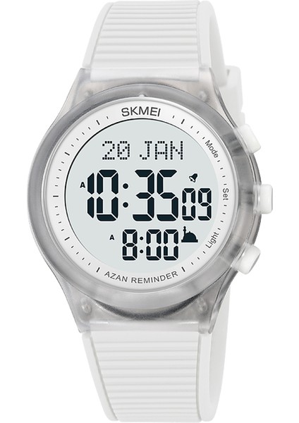 Renk 5 Skmeı Moda Arka Işık Müslüman Ezan Erkekler Saatler Kıble Pusulası ile Namaz Için Ezan Alarmı Hicri Islam Kol Saati Reloj Hombre (Yurt Dışından)