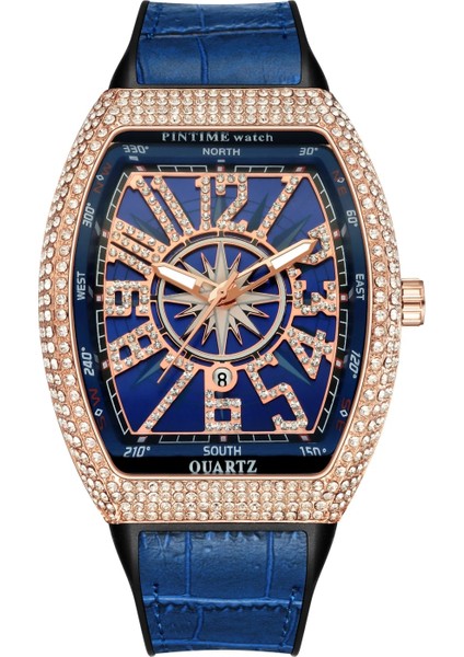 Stil 2 Sıcak Satış Erkekler Moda Lüks Izle Elmas Buzlu Out Su Geçirmez Kuvars Kol Saati Mavi Silikon Bant Parti Gündelik Elbise Saatler (Yurt Dışından) fiyatları