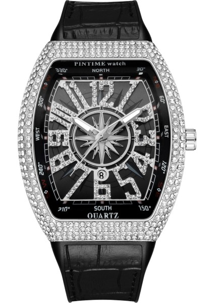 Stil 2 Sıcak Satış Erkekler Moda Lüks Izle Elmas Buzlu Out Su Geçirmez Kuvars Kol Saati Mavi Silikon Bant Parti Gündelik Elbise Saatler (Yurt Dışından) modelleri