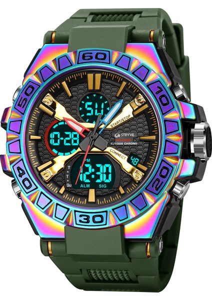 Renkli Mavi Yeni Stryve 8026 Spor Erkek Dijital Saatler Üst Marka Lüks Kuvars Izle Erkekler Su Geçirmez S Şok Saat Relogio Masculino (Yurt Dışından) fırsatları