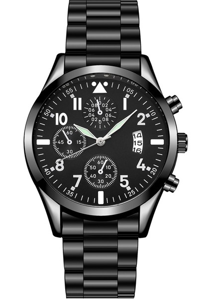 F Erkek Saati Moda Paslanmaz Çelik El Takvim Erkekler Saatler Kuvars Iş Kol Saati Aydınlık Spor Saat Relogio Masculino (Yurt Dışından) modelleri