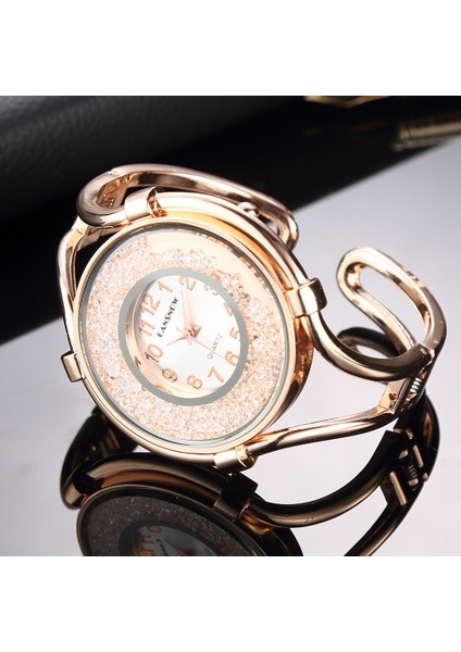 Gümüş Kadın Bilezik Saatler Moda Kız Elbise Elmas Kol Saati Bayanlar Analog Kuvars Gül Altın Saat Reloj Hombre Reloj Mujer (Yurt Dışından) fiyatları