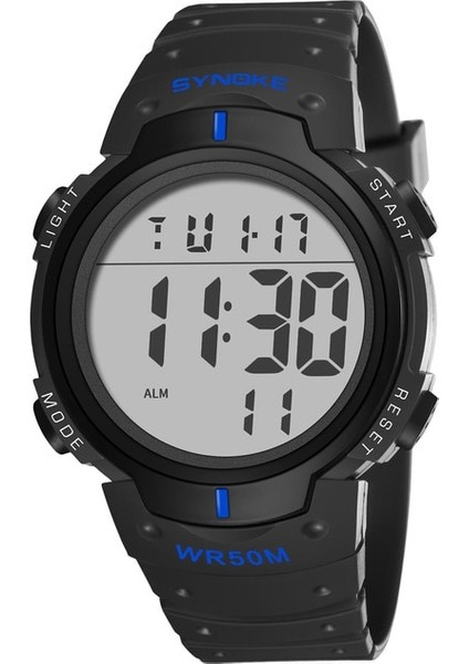 Standart Mavi Siyah Synoke Açık Spor Izle Erkekler Büyük Arama Çok Fonksiyonlu Dijital Saat Erkekler Için Su Geçirmez Saatler Çalar Saat Reloj Hombre 1251 (Yurt Dışından)