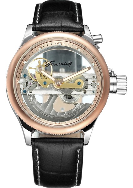 04 Forsınıng Mekanik Saat Dairesel Tırnak Terazisi Siyah Kuşak Izle Gündelik Moda Tam Içi Boş Yatay Mekanik Saat (Yurt Dışından) modelleri