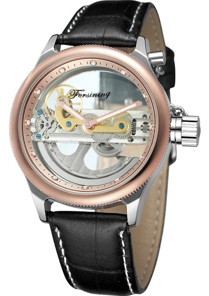 04 Forsınıng Mekanik Saat Dairesel Tırnak Terazisi Siyah Kuşak Izle Gündelik Moda Tam Içi Boş Yatay Mekanik Saat (Yurt Dışından) fırsatları