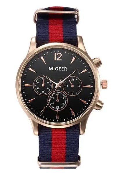 151601J Mıgeer Moda Rahat Erkek Saatler Kumaş Bant Saatler Kuvars Saatı Relogio Masculino Horloge Vrouw Mannen Horloge 2019 (Yurt Dışından) modelleri