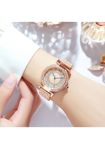 Gül Altın Yeni Varış Bayanlar Flaş Pırlanta Bilezik Izle Moda Kuvars Izle Popüler Izle Relojes De Cuarzo Para Mujer (Yurt Dışından) fiyatları