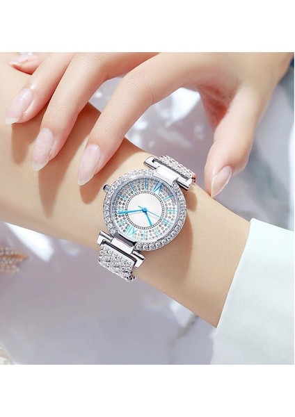 Gül Altın Yeni Varış Bayanlar Flaş Pırlanta Bilezik Izle Moda Kuvars Izle Popüler Izle Relojes De Cuarzo Para Mujer (Yurt Dışından) modelleri