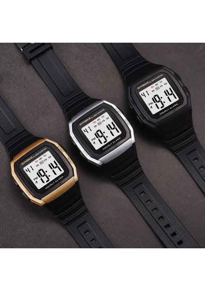 Gümüş Synoke Spor Saatler Reloj Dijital Hombre Hayat Su Geçirmez Izle Adam Hediye Için LED Dijital Plastik Rahat Saat Relog Hombre (Yurt Dışından) fiyatları