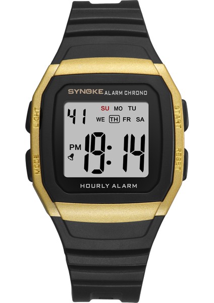 Gümüş Synoke Spor Saatler Reloj Dijital Hombre Hayat Su Geçirmez Izle Adam Hediye Için LED Dijital Plastik Rahat Saat Relog Hombre (Yurt Dışından) indirimleri