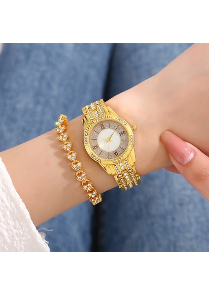 Stil 3 2022 Bayanlar Izle Yeni Moda Kuvars Izle Elmas Bilezik Saat Kadın Hediye Seti Reloj De Señoras (Yurt Dışından) indirimleri