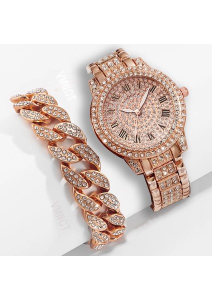 Gümüş 2 Adet-Bilezik Tam Elmas Çelik Kemer Bayanlar Izle Roma Yüz Yıldız Mizaç Iş Kadın Saati Bilezik Saat Hip-Hop Tarzı Izle (Yurt Dışından) fırsatları