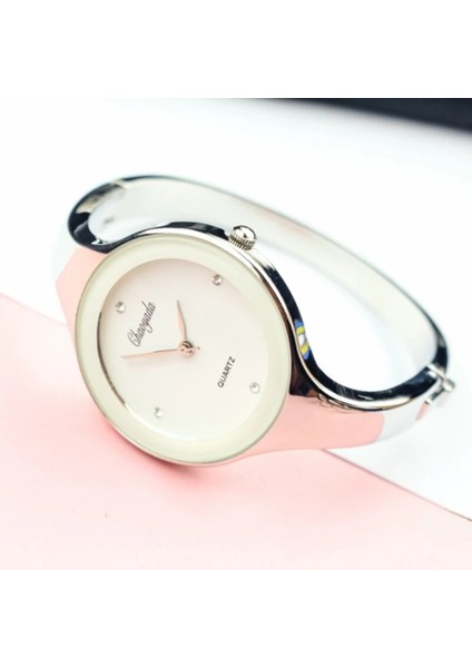Altın Beyaz Reloj Mujer Moda Kadın Saatler Marka Saat Kadın Bilezik Izle Bayan Kuvars Kol Saati Kadın Relogio Feminino Montre Femme (Yurt Dışından) modelleri