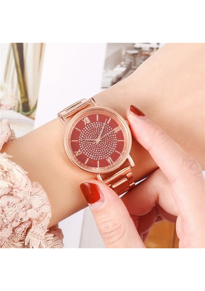 Pembe 2020 Lüks Rhinestones Kadın Saatler Gül Altın Bayanlar Bilek Saatleri Kadın Bilezik Izle Kadın Saat Relogio Feminino (Yurt Dışından) indirimleri