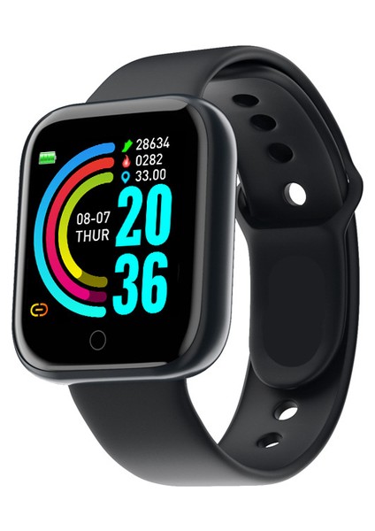 Siyah Erkek Saatler Özel Duvar Kağıdı Su Geçirmez Akıllı Saat Kadın Dijital Bluetooth Spor Kol Saati Spor Izci Çocuk Izle (Yurt Dışından)