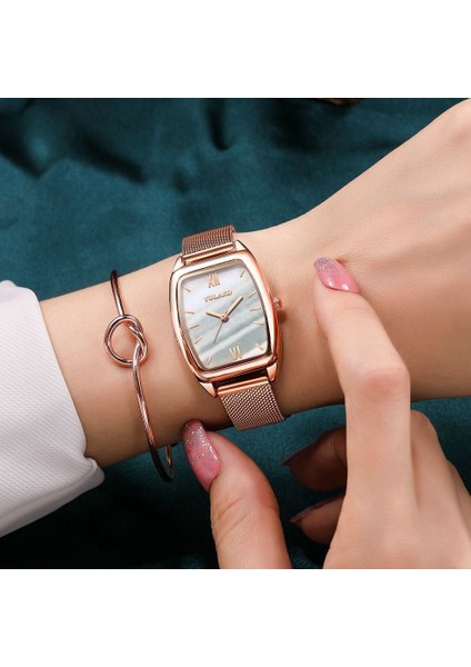 Beyaz Lüks Izle Kadın Saatler Reloj Mujer Gül Altın Bilezik Izle Bayanlar Kadın Saat Rahat Kuvars Saatı Relogio Feminino (Yurt Dışından) indirimleri