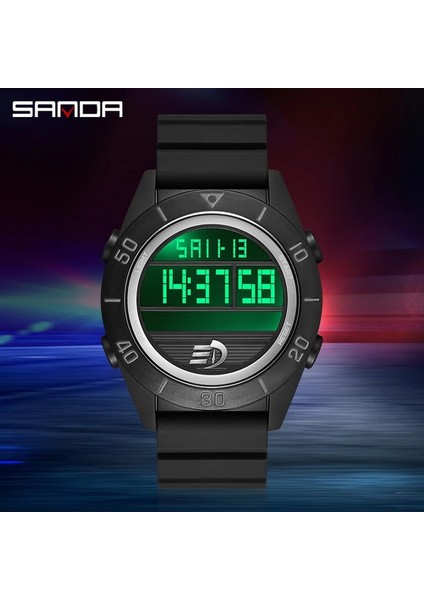 Siyah Mavi Sanda Elektronik Hareket Izle Adam Lüks Su Geçirmez Spor Dijital Saatler Kronometre Darbeye Dayanıklı Saat Erkek Kol Saati (Yurt Dışından) fiyatları