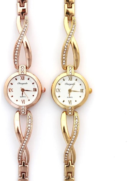 Gül Altın Beyaz Yeni Moda Üst Marka Lüks Kuvars Bilezik Saatler Kadınlar Bayanlar Kadın Saat Montre Femme Relogios Feminino Kol Saati (Yurt Dışından) indirimleri